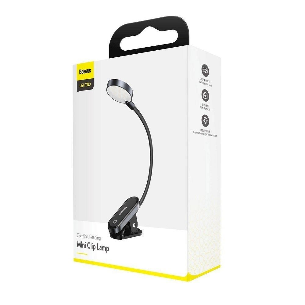 Baseus LED desk / reading lamp wireless CLIP Comfort Mini gray DGRAD-0G (200-110-530)