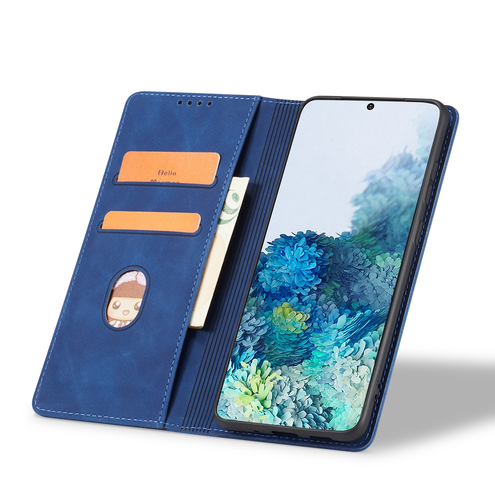 Bodycell Book Case Pu Leather For IPHONE 7/8/SE 2020 Blue (200-108-817)