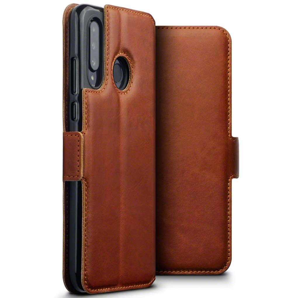 Terrapin Δερμάτινη Θήκη - Πορτοφόλι Huawei P30 lite - Cognac (117-083-224)