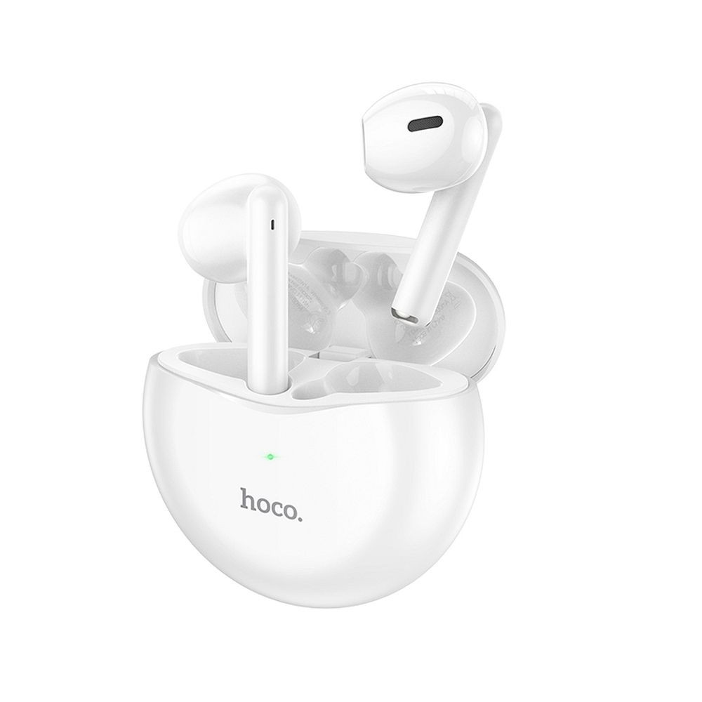 Hoco EW14 In-ear Bluetooth Handsfree Ακουστικά με Θήκη Φόρτισης Λευκά (200-110-368)