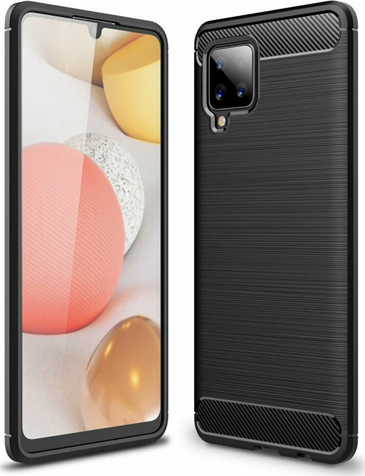Tech-Protect Θήκη Σιλικόνης Carbon Samsung Galaxy A42 5G - Black (75246)