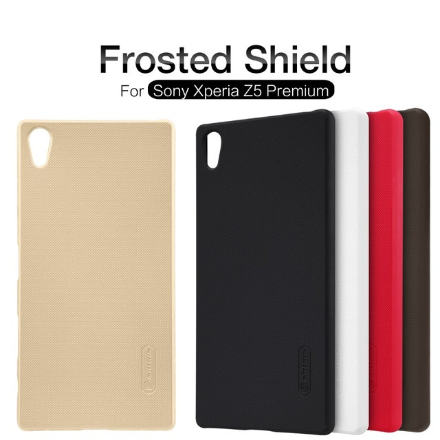 Θήκη Super Frosted Shield για Sony Xperia Z5 Premium by Nillkin μαύρη και δώρο screen protector