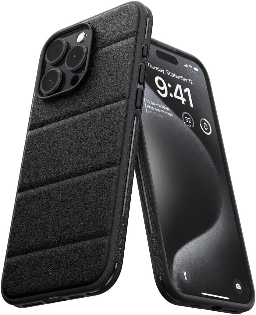 Caseology Athlex - Ανθεκτική Θήκη Σιλικόνης - Apple iPhone 15 Pro Max - Active Black (ACS06623)