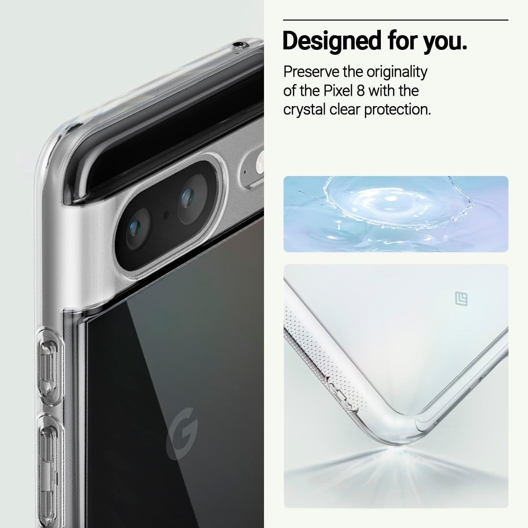 Caseology Capella - Διάφανη Ανθεκτική Σκληρή Θήκη - Google Pixel 8 - Crystal Clear (ACS06296)