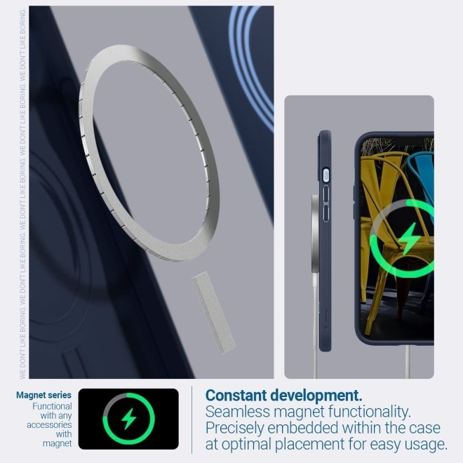 Caseology Parallax Mag Ανθεκτική Θήκη MagSafe Apple iPhone 14 - Midnight Blue (ACS05075)