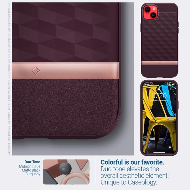 Caseology Parallax Mag Ανθεκτική Θήκη MagSafe Apple iPhone 14 Plus - Burgundy (ACS04929)