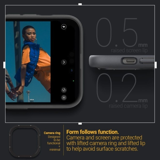 Caseology Θήκη Skyfall Apple iPhone 14 Pro Max - Matte Black (ACS04855)