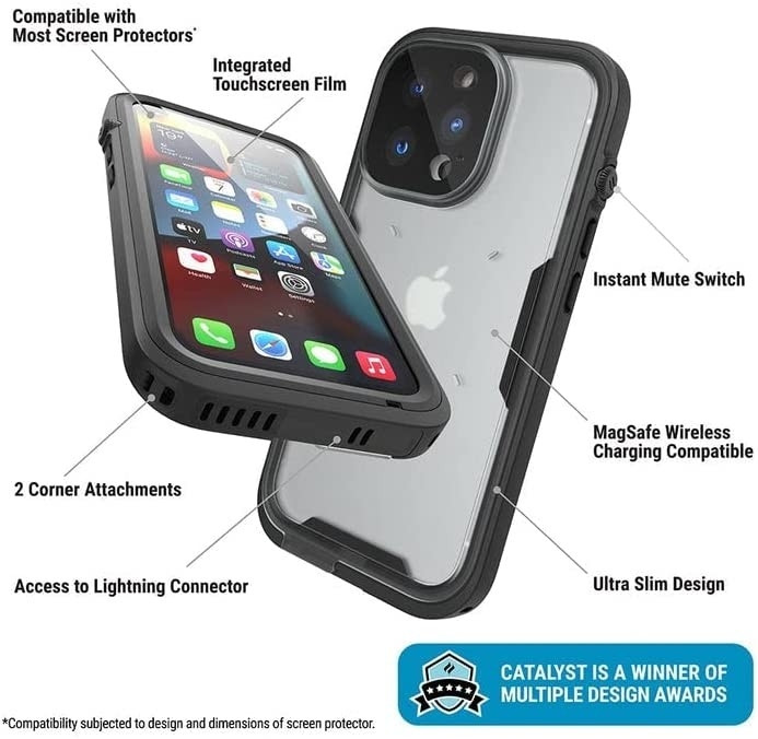 Catalyst Αδιάβροχη Θήκη Total Protection Apple iPhone 13 Pro Max - Stealth Black (CATIPHO13BLKL)