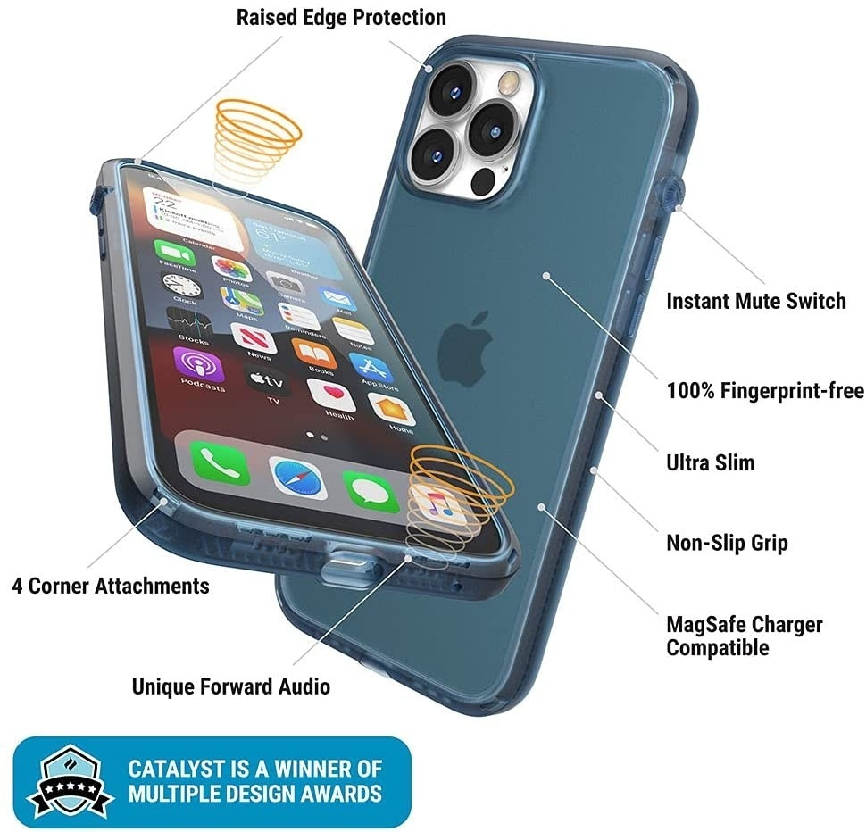 Catalyst Ανθεκτική Θήκη Influence Series Apple iPhone 13 Pro Max - Pacific Blue (CATDRPH13BLUL)