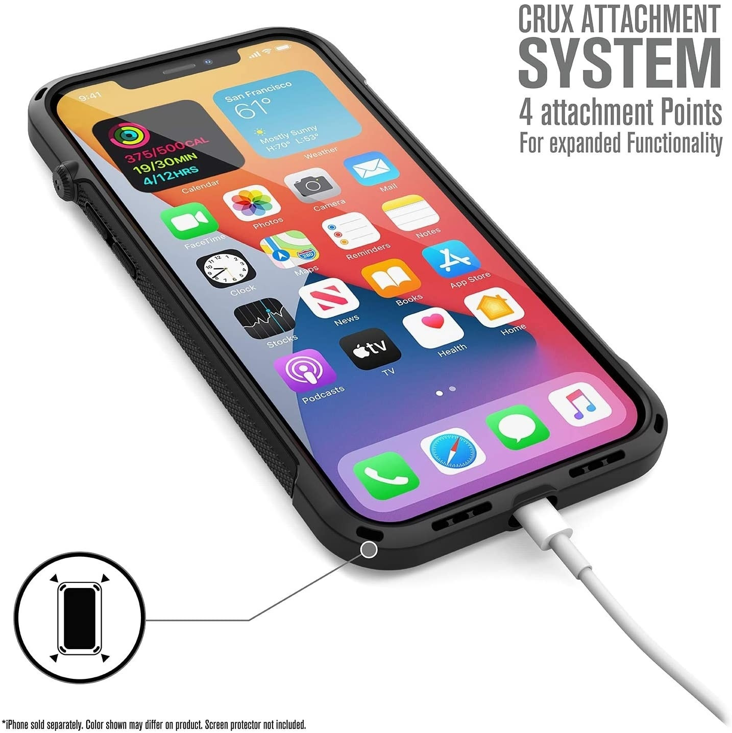 Catalyst Ανθεκτική Θήκη Vibe Series Apple iPhone 12 Pro Max - Stealth Black (CATVIBE12BLKL)