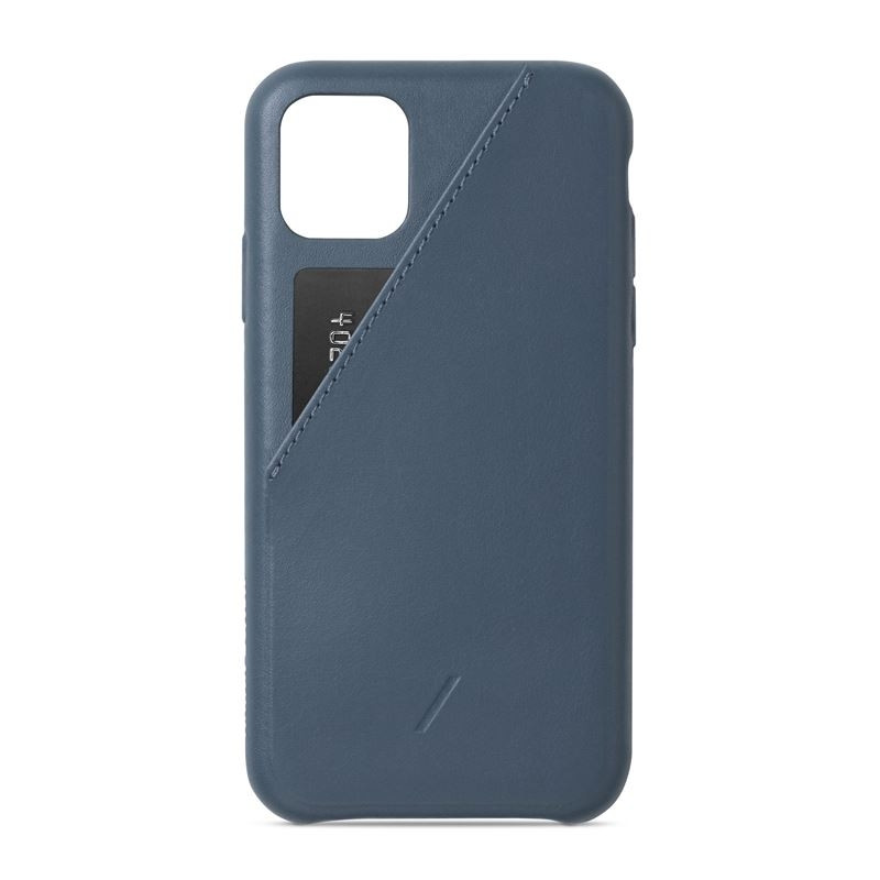 Native Union Clic Card Case Δερμάτινη Θήκη - Blue για iPhone 11 Pro Max