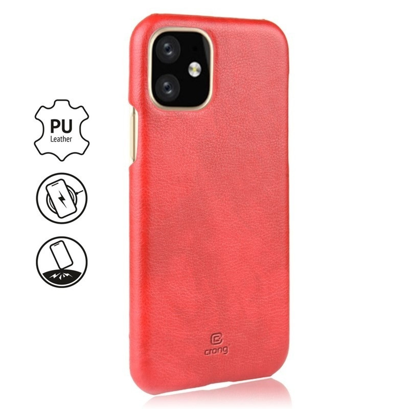 Προστατέψτε το αγαπημένο σας iPhone 11, με την σκληρή θήκη Essential της Crong και δώστε ένα κομψό και μινιμαλιστικό ύφος στο κινητό σας!  Το υψηλής ποιότητας PU δέρμα κάνουν το κινητό σας να φαίνεται πολύ κομψό και να ταιριάζει υπέροχα στο χέρι σας. Με ε