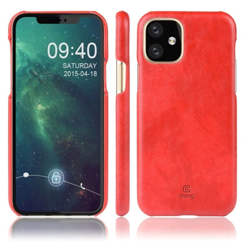 Προστατέψτε το αγαπημένο σας iPhone 11, με την σκληρή θήκη Essential της Crong και δώστε ένα κομψό και μινιμαλιστικό ύφος στο κινητό σας!  Το υψηλής ποιότητας PU δέρμα κάνουν το κινητό σας να φαίνεται πολύ κομψό και να ταιριάζει υπέροχα στο χέρι σας. Με ε