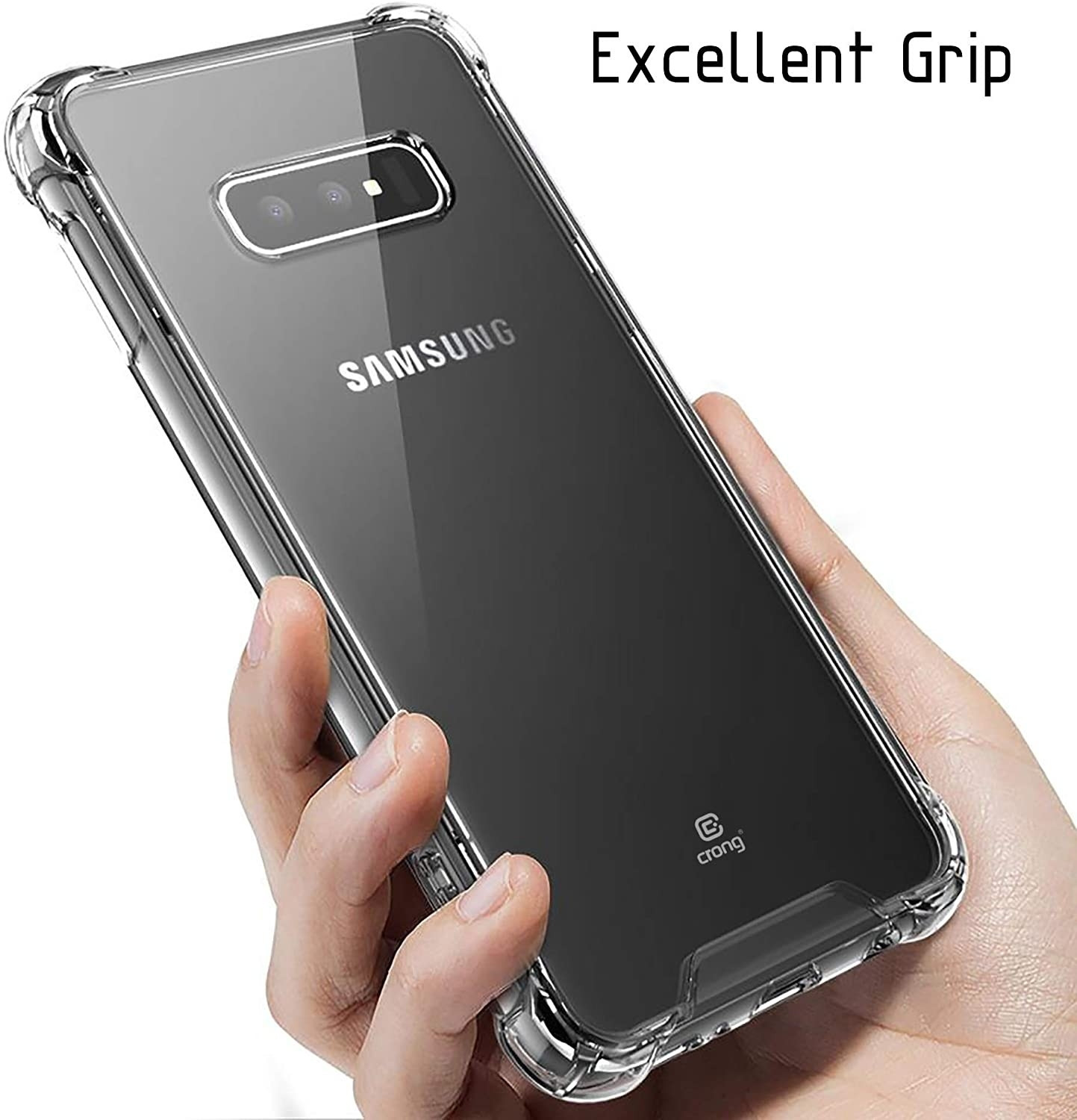 Crong Hybrid Protect Διάφανη Θήκη Samsung S10e - Clear (CRG-HBRC-SGS10E-CLR)