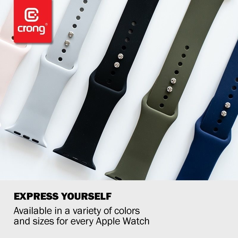 Crong Liquid Λουράκι Premium Σιλικόνης Apple Watch SE/7/6/5/4/3 (45/44/42mm) - Mint (CRG-44LQB-GRN)