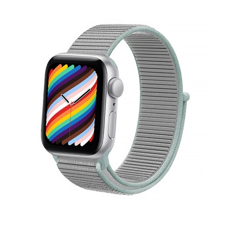 Crong Nylon Λουράκι Apple Watch SE/6/5/4/3 (40/38mm) - Pastel Green (CRG-40NLB-PGR)
