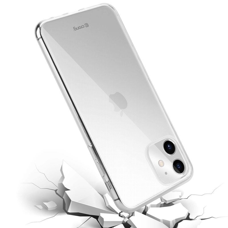 Crong Slim Διάφανη Θήκη Σιλικόνης Apple iPhone 11 - 0.8mm - Clear (CRG-CRSLIM-IP11-TRS)
