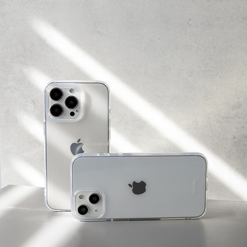 Crong Slim Διάφανη Θήκη Σιλικόνης Apple iPhone 13 - 0.8mm - Clear (CRG-CRSLIM-IP1361-TRS)