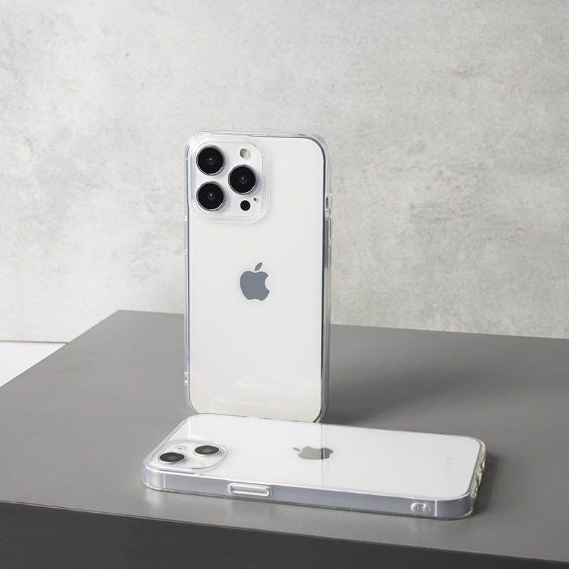 Crong Slim Διάφανη Θήκη Σιλικόνης Apple iPhone 13 - 0.8mm - Clear (CRG-CRSLIM-IP1361-TRS)