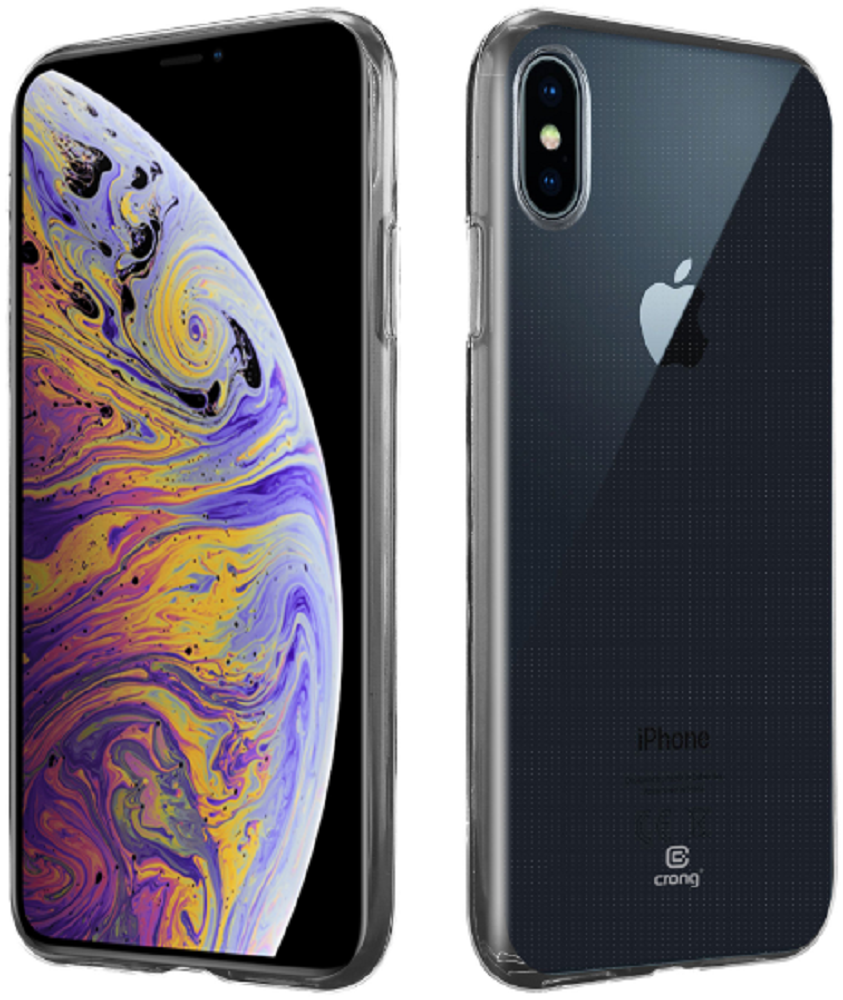 Crong Slim Διάφανη Θήκη Σιλικόνης Apple iPhone XS Max- 0.8mm - Clear (CRG-CRSLIM-IPXSM)