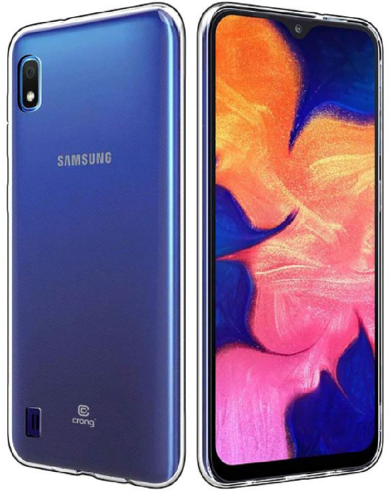 Crong Slim Διάφανη Θήκη Σιλικόνης Samsung Galaxy A10 - 0.8mm - Clear (CRG-CRSLIM-SGA10-TRS)