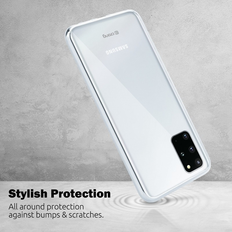 Crong Slim Διάφανη Θήκη Σιλικόνης Samsung Galaxy S20 Plus - 0.8mm - Clear (CRG-CRSLIM-SGS20P-TRS)
