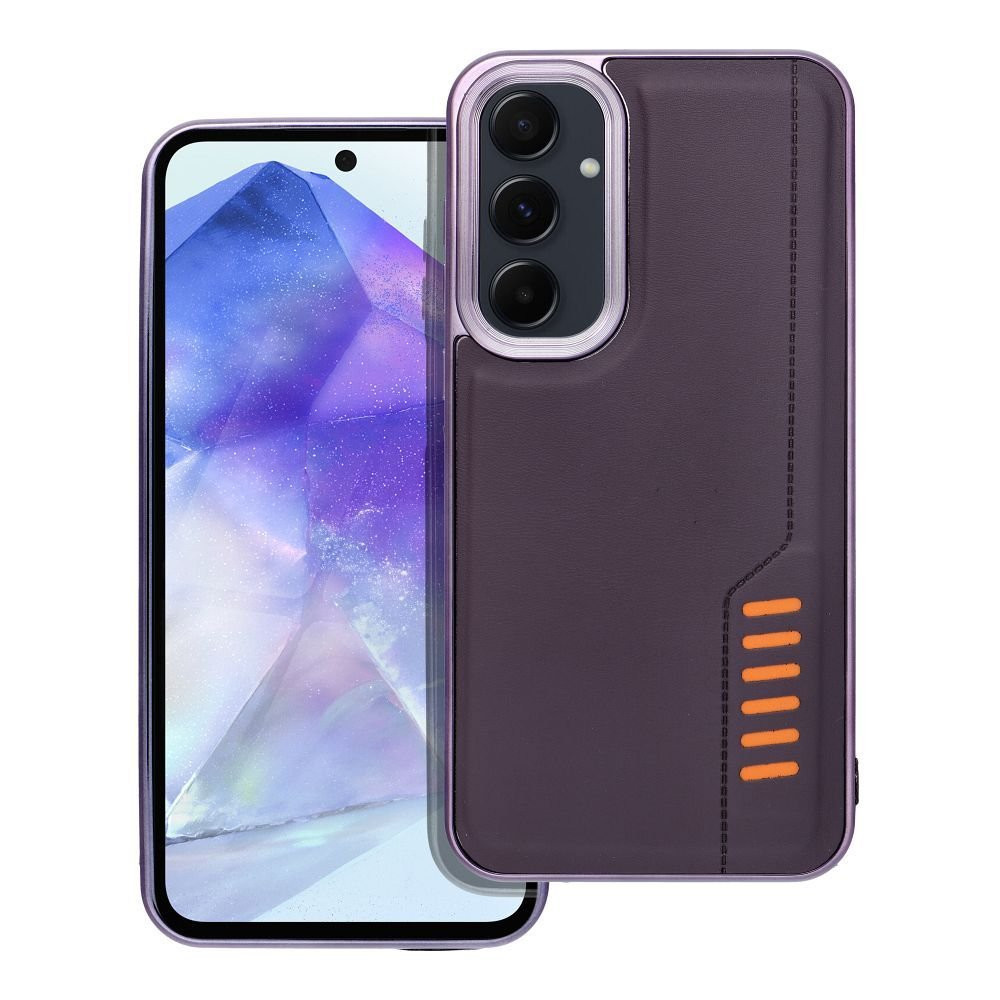 OEM Θήκη PU Leather Milano για το Samsung Galaxy A35 5G Dark Purple (Default)