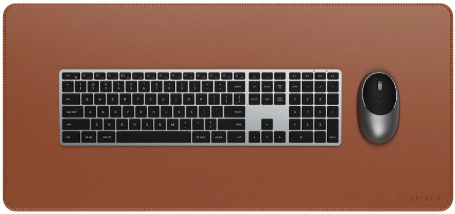 Desk Mat Satechi Vegan-Leather από Premium Vegan Δέρμα - Brown (ST-LPDMN)