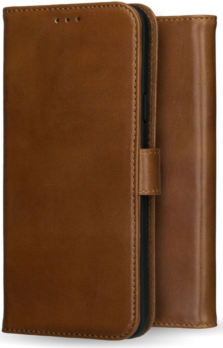 Rosso Deluxe Δερμάτινη Θήκη Πορτοφόλι OnePlus 9 - Brown (8719246296338