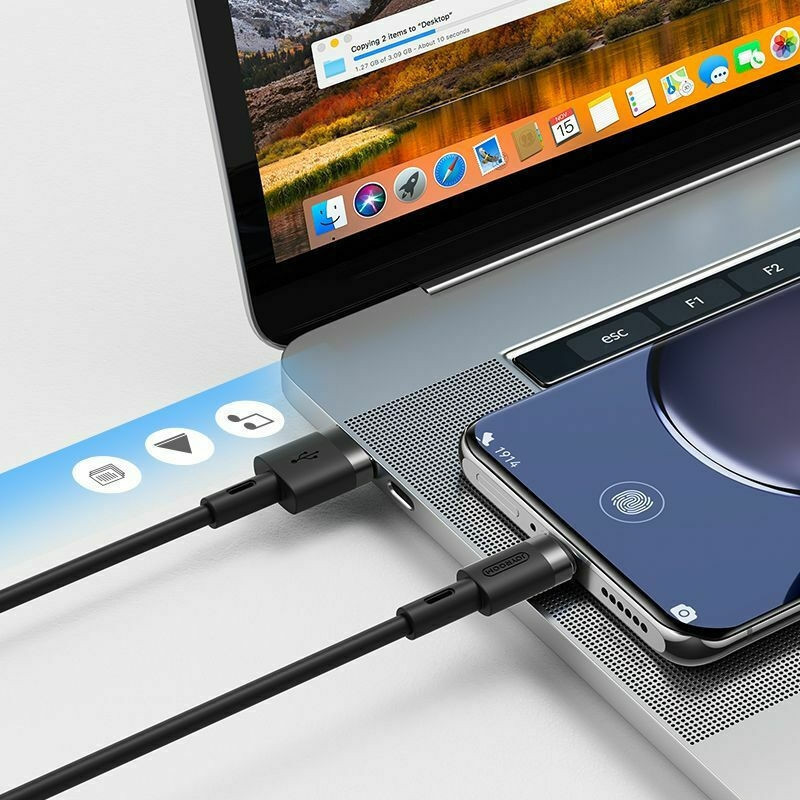 Joyroom S-1224N2 Cable USB to Type - C Μαύρο 1.2m (200-109-482)