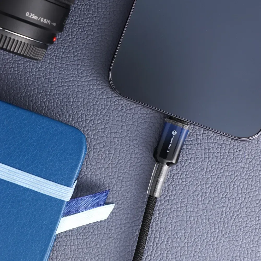 FORCELL USB-C σε Lightning 27W PD 3A 1m C356 Μαύρο