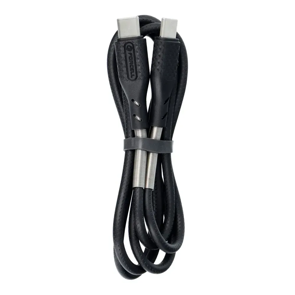 FORCELL F-Energy CB-04C USB-C σε USB-C 100W PD QC4.0 1m Carbon Μαύρο