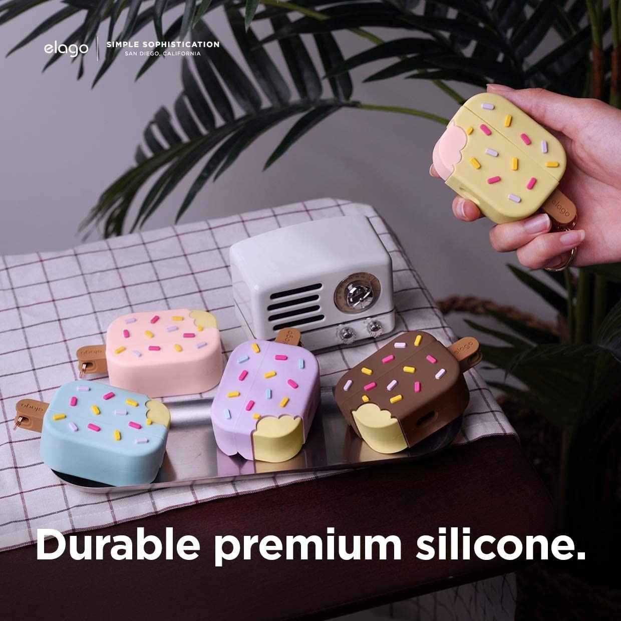 Elago AirPods Ice Cream Case - Θήκη Σιλικόνης για AirPods Pro - Yellow (EAPP-ICE-YE)
