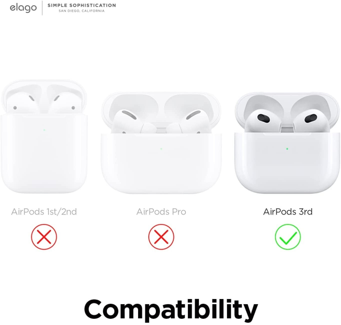 Elago AirPods Peach Hang Case - Θήκη Σιλικόνης για AirPods 3rd Gen - Peach (EAP3-PEACH-PE)