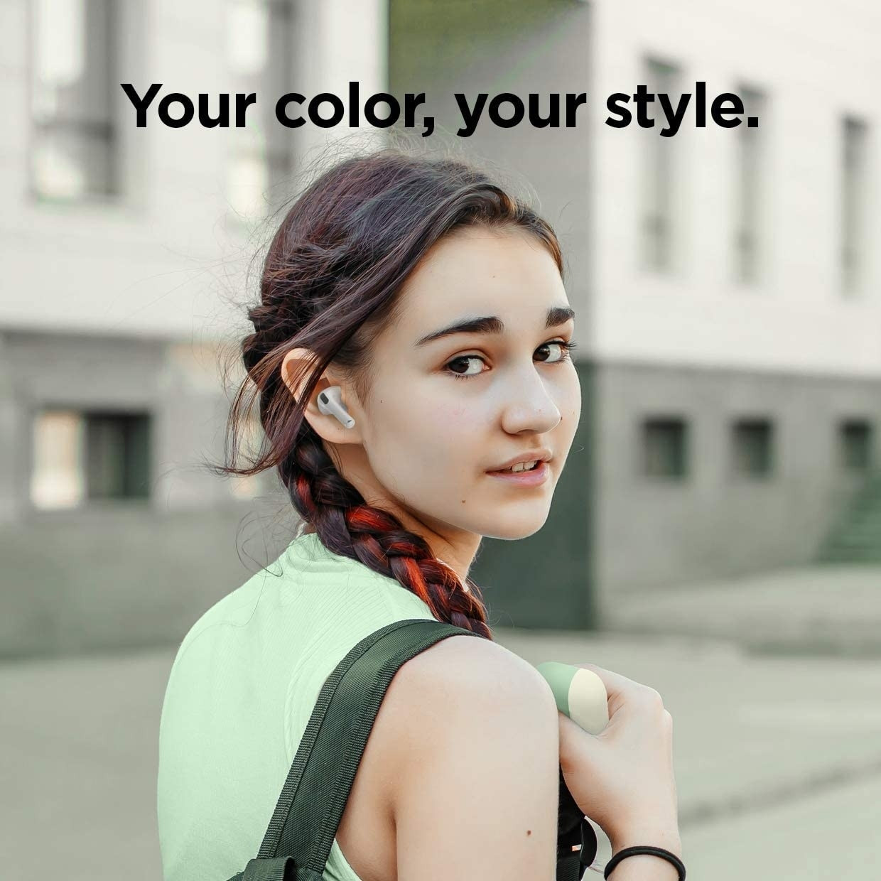 Elago AirPods Pro DUO Case - Θήκη Με Διπλό Καπάκι AirPods Pro - Pastel Green / White / Peach (EAPPDO-PGR-CWHPE)