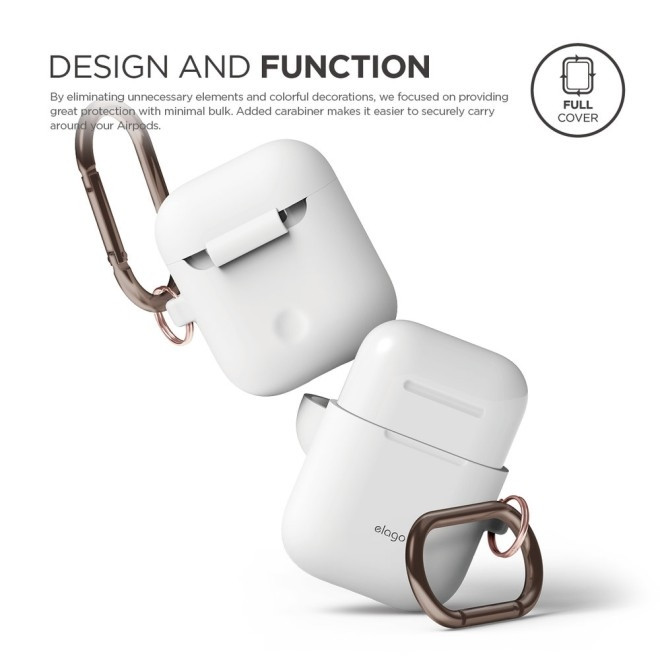 Elago Hang Case - Θήκη Σιλικόνης για AirPods 2nd Gen / 1st Gen - White (EAPSC-HANG-WH)
