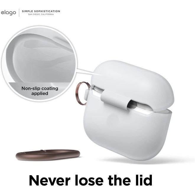 Elago Hang Case - Θήκη Σιλικόνης για AirPods 3rd Gen - Nightglow Blue (EAP3HG-HANG-LUBL)