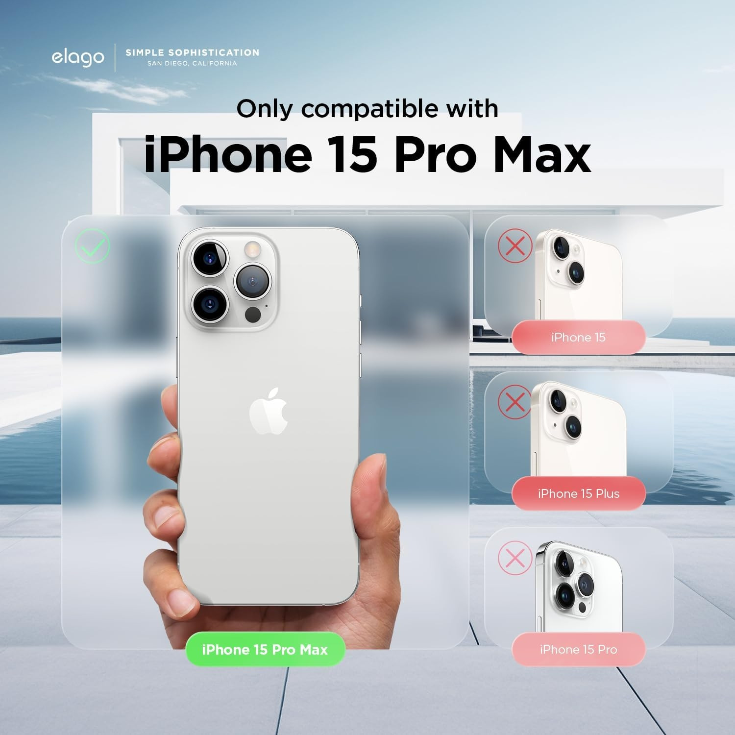 Elago Hybrid - Διάφανη Σκληρή Ανθεκτική Θήκη - Apple iPhone 15 Pro Max - Transparent (ES15HB67PRO-TR)