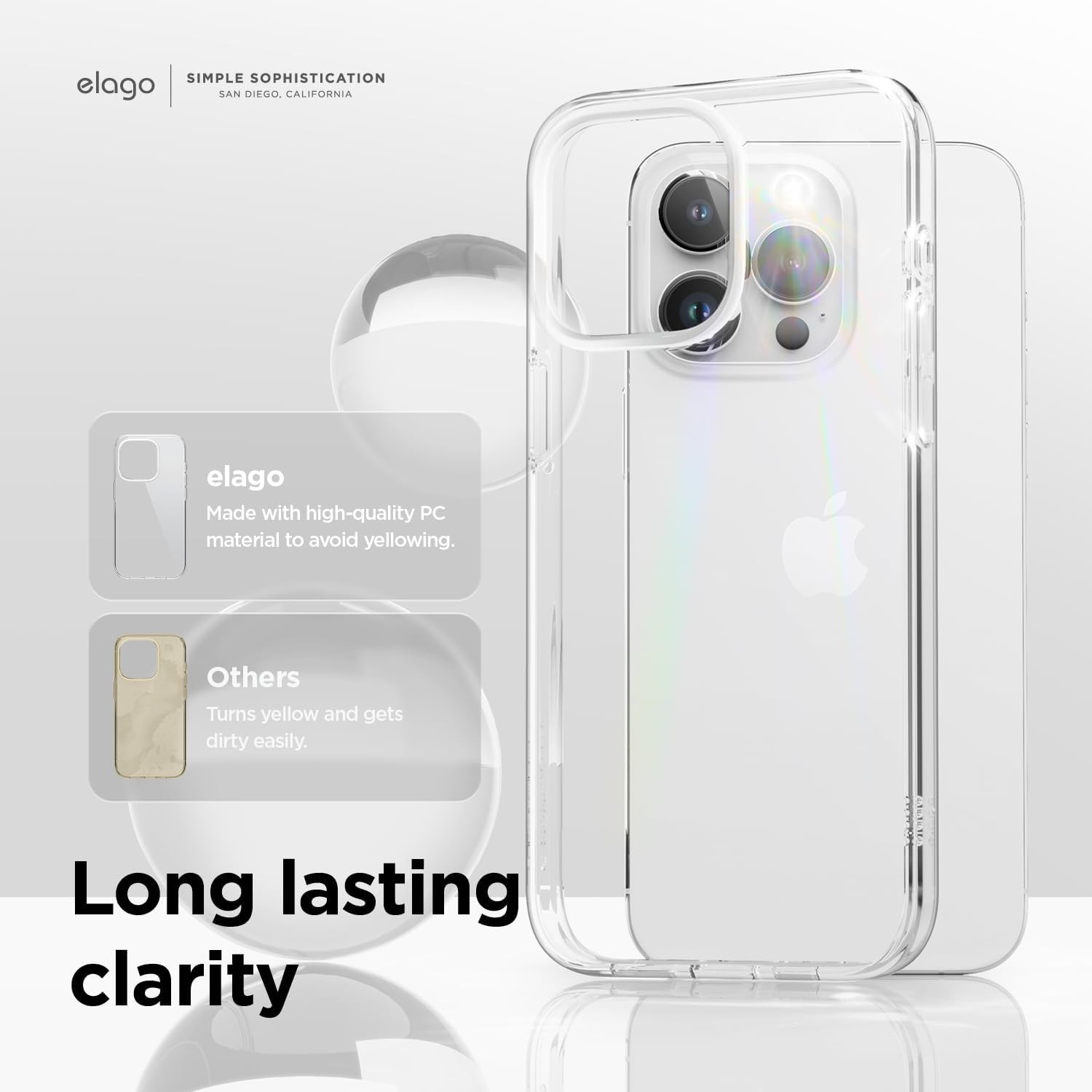 Elago Hybrid - Διάφανη Σκληρή Ανθεκτική Θήκη - Apple iPhone 15 Pro Max - Transparent (ES15HB67PRO-TR)