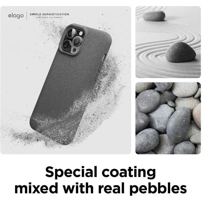 Elago Pebble Θήκη Premium Σιλικόνης Apple iPhone 13 Pro Max - Dark Grey (ES13PB67-DGY)