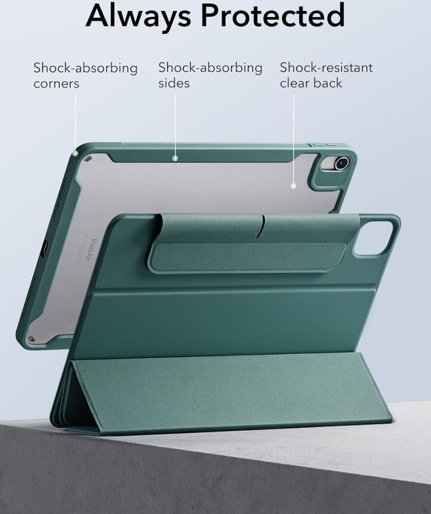 ESR Rebound Hybrid 360 Θήκη Apple iPad Air 6 2024 11" / Air 5 2022 10.9" / Air 4 2020 10.9" με Υποδοχή Apple Pencil - Forest Green (4894240164594)