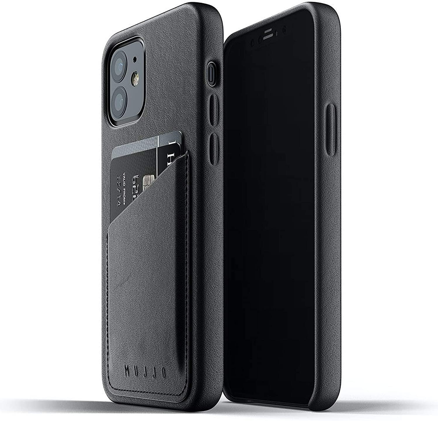 MUJJO Full Leather Wallet Case - Δερμάτινη Θήκη-Πορτοφόλι Apple iPhone 12 mini - Black (MUJJO-CL-014-BK) 