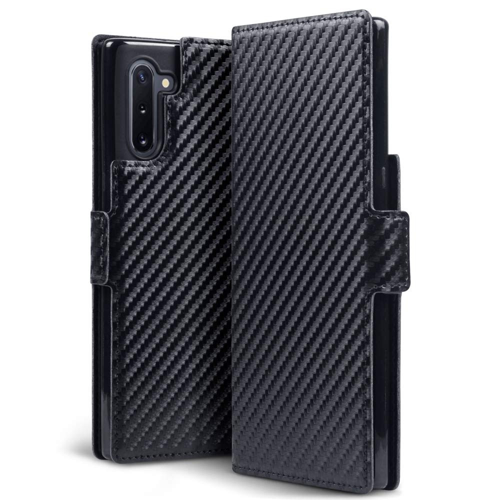 Terrapin Low Profile Θήκη - Πορτοφόλι Carbon Fibre Samsung Galaxy Note 10 - Black (117-002a-181)