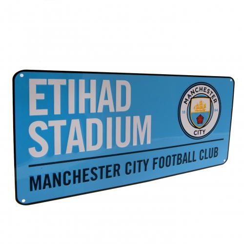Μεταλλική διακοσμητική πινακίδα Manchester City F.C. - Επίσημο προϊόν
