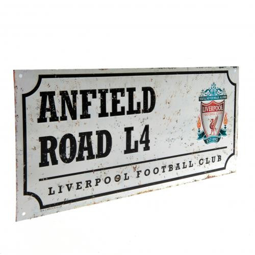 Μεταλλική διακοσμητική πινακίδα Liverpool F.C Retro 