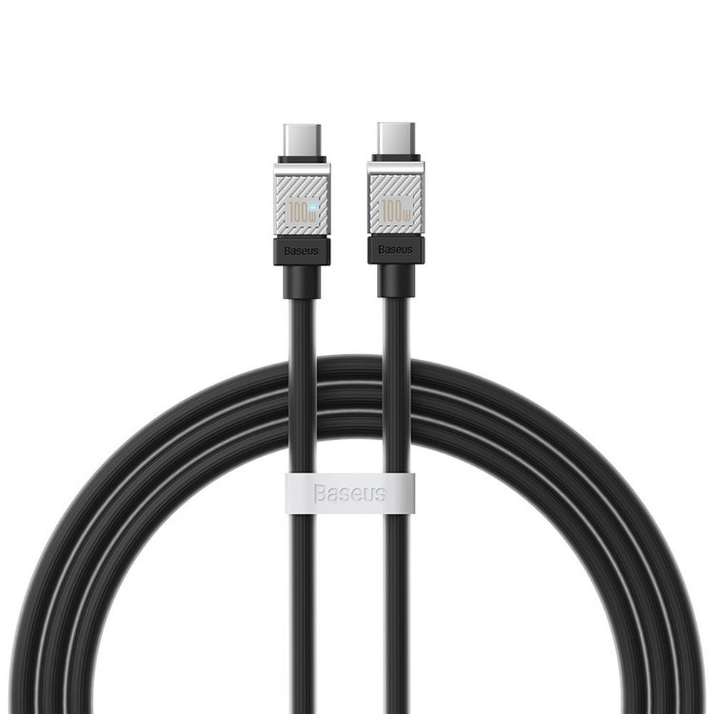 Baseus CoolPlay USB 2.0 Cable USB-C male - USB-C male 100W Μαύρο 1m (CAKW000201) (200-110-553)