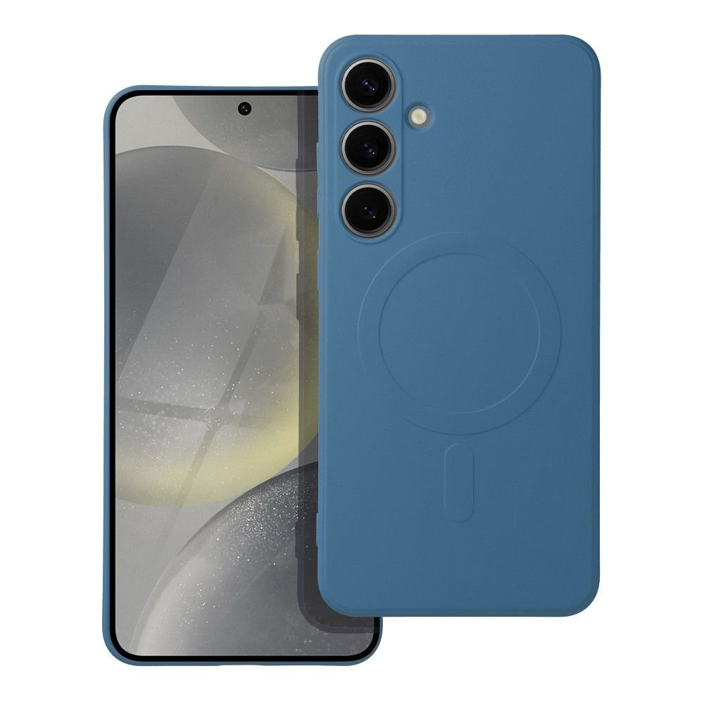  Silicone Mag Cover case compatible with MagSafe for Samsung Galaxy A56 Blue