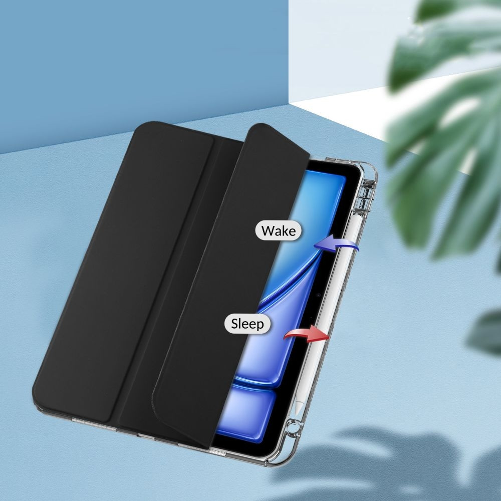 Flip Θήκη με Υποδοχή για Apple Pencil - Apple iPad Air 13" 2024 - Tech-Protect SC Pen Hybrid - Black / Clear (5906302308644)