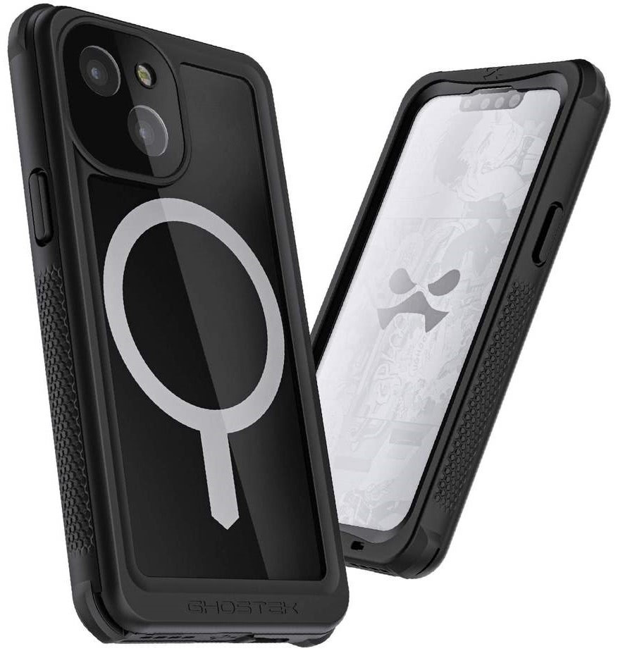 Ghostek Nautical 4 - Ανθεκτική Αδιάβροχη Θήκη MagSafe με Περιστρεφόμενο Κλιπ Ζώνης - Apple iPhone 13 mini - Black (GHOCAS2875)