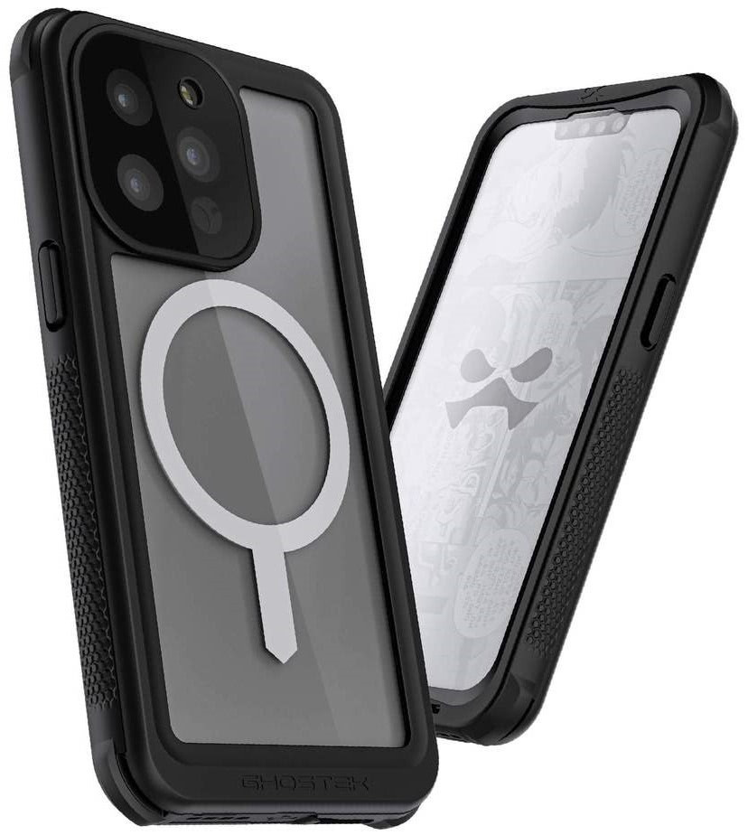 Ghostek Nautical 4 - Ανθεκτική Αδιάβροχη Θήκη MagSafe με Περιστρεφόμενο Κλιπ Ζώνης - Apple iPhone 13 Pro - Clear (GHOCAS2880)